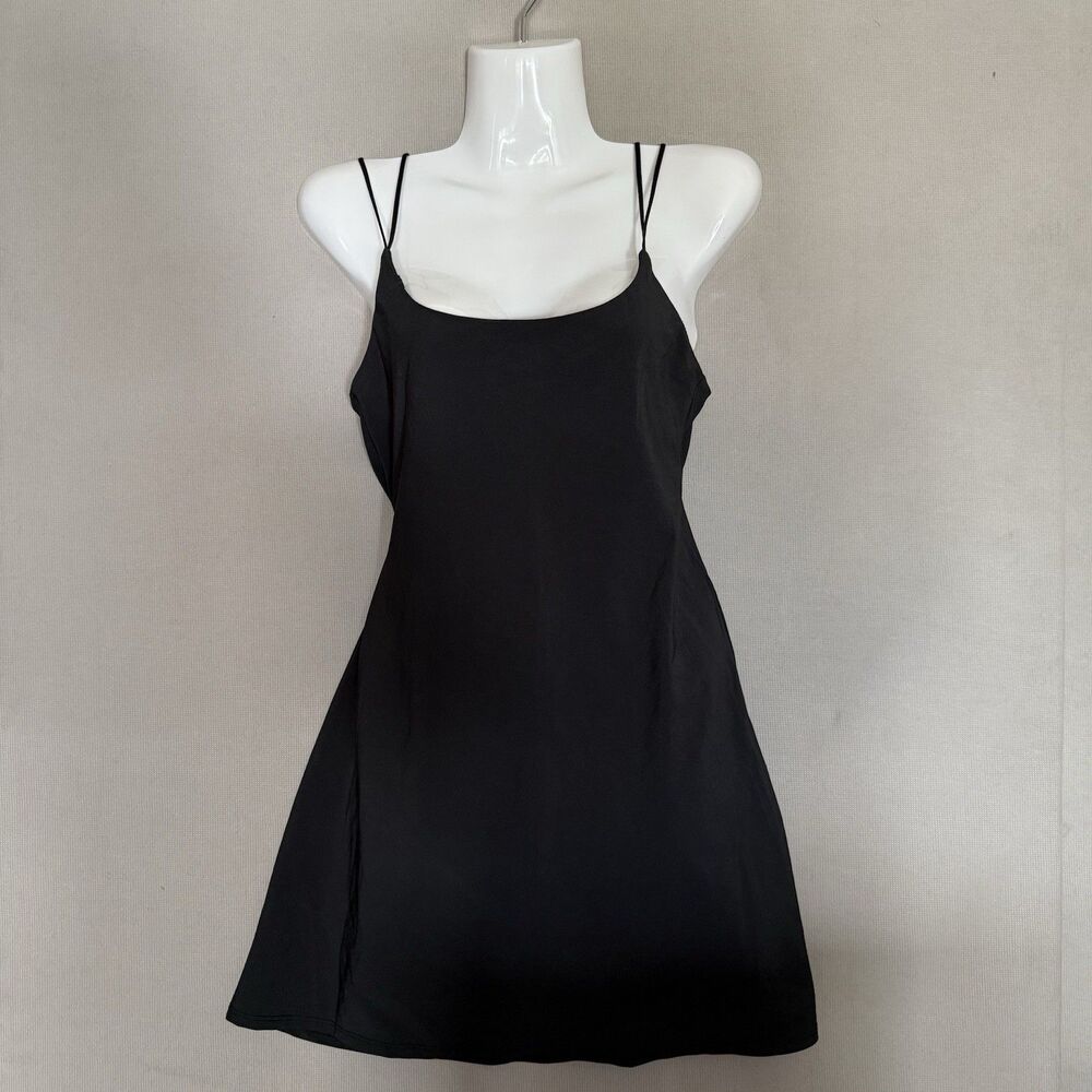 Abercrombie & Fitch Women Athletic Dress XS Black Stretch Adjustable Strap Short
